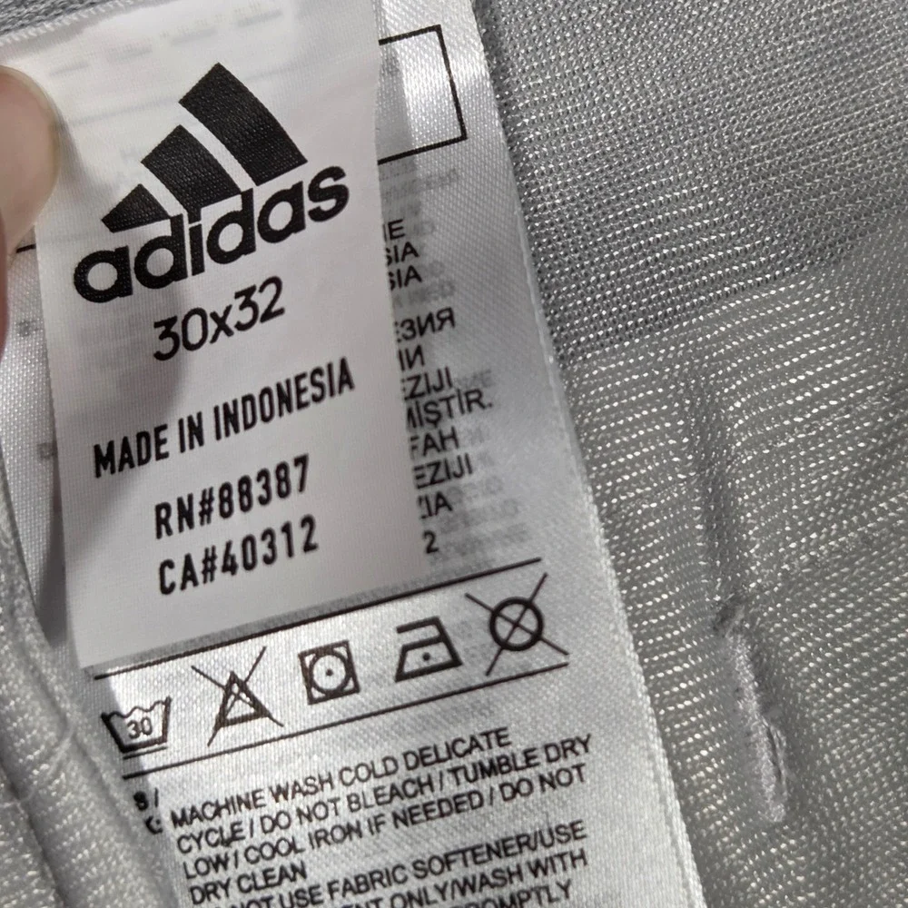 Adidas Mens White Golf Pants 30x32 Stretch Performance Trousers Sport Athleisure